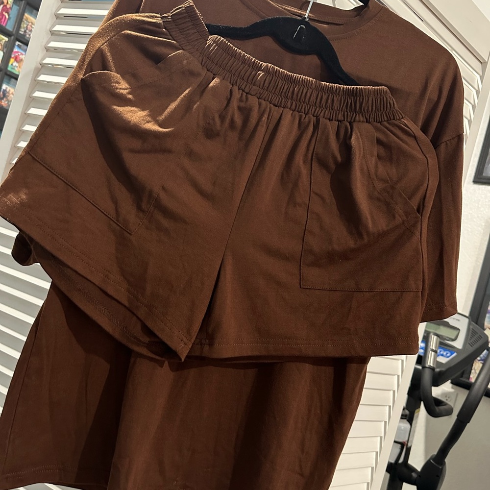 Classic Brown Two Piece Set